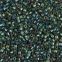 Miyuki Delica Bead 10/0, DBM0027, Metallic Dark Green Iris