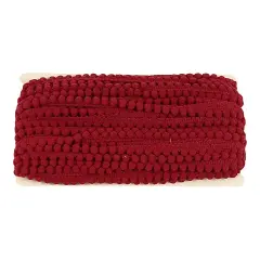Belagio Pom Trim, 0.75" Wide, 25 Yards, Wine