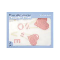 Craft Express &ldquo;Love&rdquo; Rhinestone Transfer &ndash; Hotfix Iron-On