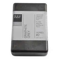 R&F Encaustic Paint Block - Graphite Gray, 333 ml block