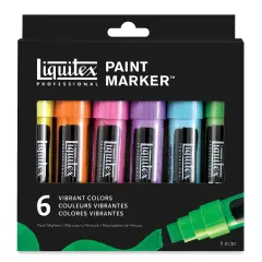 Liquitex Paint Marker - Vibrant Colors, 15 mm Tip, Set of 6