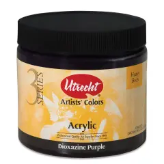 Utrecht Artists' Acrylic Paint - Dioxazine Purple, Pint