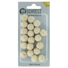 Schulcz Scale Model Foliage Spheres - Rubber Sponge, 15 mm, Pkg of 20