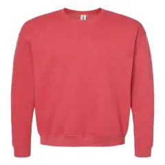 Tultex&reg; Fleece Crewneck Sweatshirt Heather Red