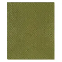 Hampton Forest Green Cotton Quilted 50" x 60" Throw Blanket