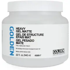 Golden Heavy Acrylic Gel Medium - Matte, 32 oz jar