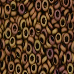 Toho Demi Round 8/0 Seed Bead, Opaque-Pastel-Frosted Mudbrick, TN-08-618