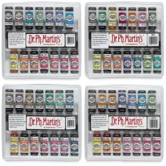 Dr. Ph. Martin's Radiant Concentrated Watercolor Set - 1/2 oz, Set of 56, Set A + B + C + D