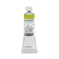 Schmincke Mussini Oil Color - Yellowish Green, 35 ml tube