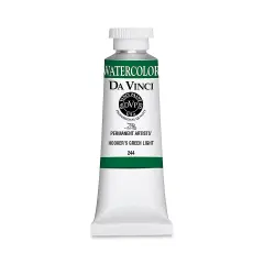 Da Vinci Artists' Permanent Watercolor - Hooker's Green Light, 37 ml tube
