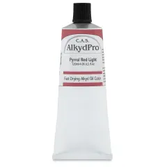 CAS AlkydPro Fast-Drying Alkyd Oil Color - Pyrrol Red Light, 120 ml tube