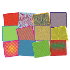 Roylco Pop Art Rubbing Mats - Set of 12