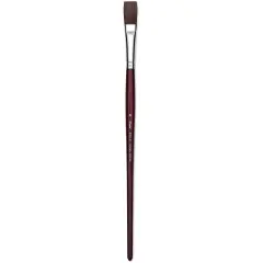 Utrecht Tuscan Synthetic Flat - Size 8, Long Handle