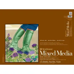 Strathmore Mixed Media Vellum Paper Pad 18"X24"-15 Sheets