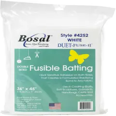 Bosal Duet-Fuse-II Double-Sided Fusible Batting-36"X45"
