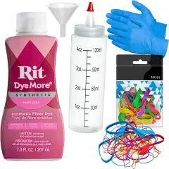 Synthetic Rit Dye More Liquid Fabric Dye Super Pink, Pixiss Rit Dye Accessories Kit