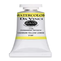Da Vinci Artists Permanent Watercolor - Cadmium Yellow Lemon, 15 ml tube