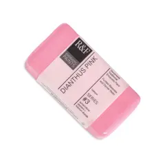 R&F Encaustic Paint Block - Dianthus Pink, 40 ml block