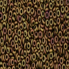 Toho Demi Round 11/0 Seed Bead, Opaque-Pastel-Frosted Mudbrick, TN-11-618