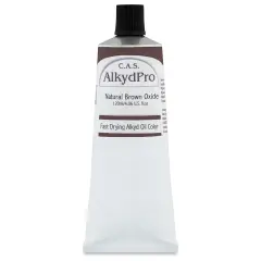 CAS AlkydPro Fast-Drying Alkyd Oil Color - Natural Brown Oxide, 120 ml tube