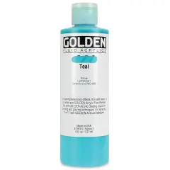 Golden Fluid Acrylics - Teal, 8 oz bottle