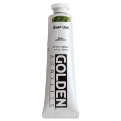 Golden Heavy Body Artist Acrylics - Green Gold, 2 oz Tube