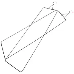 Lehman's Pants Hangers, Hang to Dry Stretchers for Perfect Creased Wrinkle-Free Slacks Without Ironing, 2 Pairs