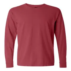 Comfort Colors&reg; Garment-Dyed Heavyweight Long Sleeve T-Shirt Crimson