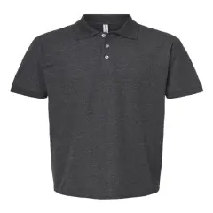 Tultex&reg; Sport Pique Collared Short Sleeve Polo Heat Charcoal