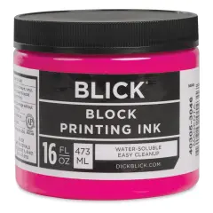 Blick Water-Soluble Block Printing Ink - Magenta, 16 oz Jar