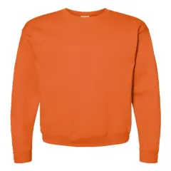 Hanes&reg; Ecosmart Crewneck Long Sleeve Sweatshirt Safety Orange