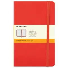 Moleskine Classic Hardcover Notebook - Scarlet Red, Ruled, 8-1/4" x 5"