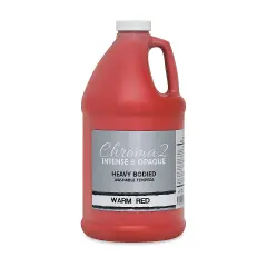 Chroma 2 Washable Tempera - Warm Red, 67.7 oz