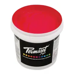 Permaset Aqua Fabric Ink - Glow Red, Liter