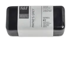 R&F Encaustic Paint Block - Payne's Gray, 104 ml block