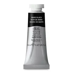 Winsor & Newton Professional Watercolor - Mars Black, 14 ml Tube