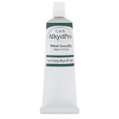 CAS AlkydPro Fast-Drying Alkyd Oil Color - Phthalo Green Yellow Shade, 70 ml tube