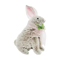 Bunny Rabbit Bottlebrush Easter Figurine Decoration