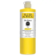 Da Vinci Fluid Acrylics - Cadmium Yellow Light Hue, 16 oz bottle