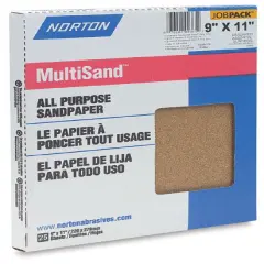 Norton Sandpaper - 25 Sheets, 9" x 11", Assorted