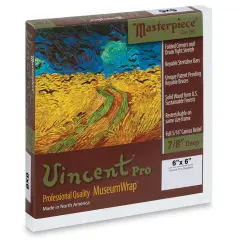 Masterpiece Vincent Pro Sausalito Cotton Canvas - 6" x 6", Acrylic Primed