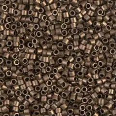 Miyuki Delica Bead 10/0, DBM0322, Matte Metallic Dark Bronze