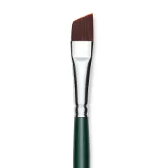 Silver Brush Ruby Satin Synthetic Brush - Angular, Size 1/2", Short Handle