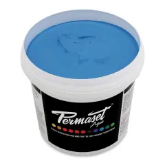 Permaset Aqua Fabric Ink - Supercover Glow Blue, Liter