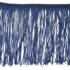Belagio Chainette Fringe, 4" Wide, 10-Yard Bolt, Navy Blue