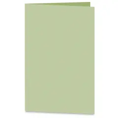Arturo Vertical Folded Card - 6-1/2" x 9", Celadon, Medium Greeting, Package of 100
