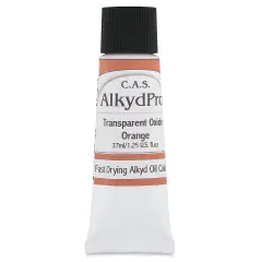 CAS AlkydPro Fast-Drying Alkyd Oil Color - Transparent Oxide Orange, 37 ml tube