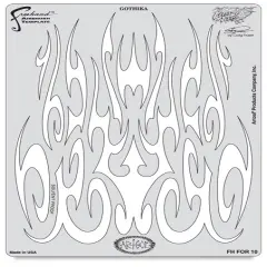 Iwata Artool Freehand Template - Flame-O-Rama 2 Gothica