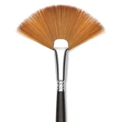 Escoda Prado Tame Synthetic Brush - Fan, Long Handle, Size 6