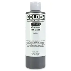 Golden Fluid Acrylics - Iridescent Micaceous Iron Oxide, 8 oz bottle
